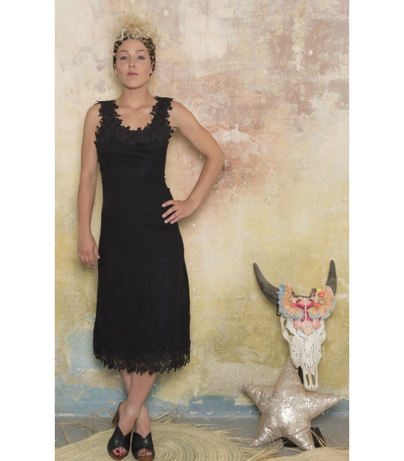 Robe Aimée Noir - Collection Bohème Robe Aimée Noir - Collection Bohème