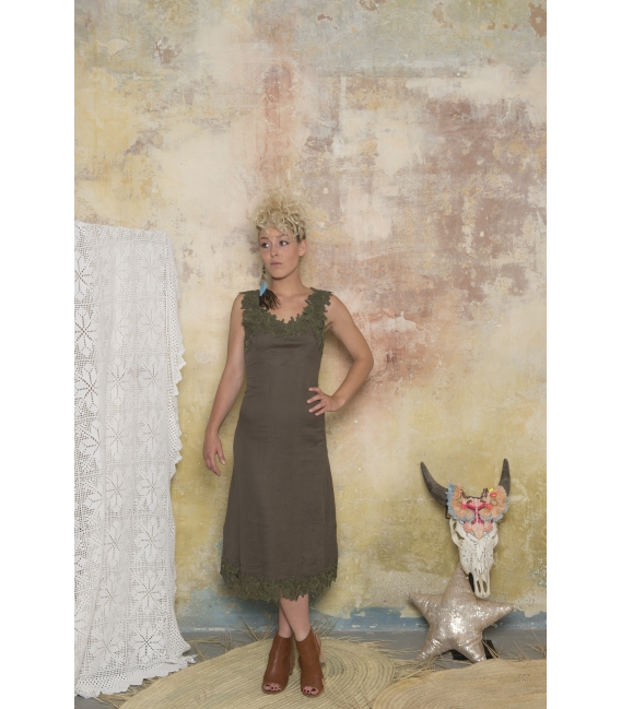 Robe Aimée Kaki - Collection Bohème Robe Aimée Kaki - Collection Bohème