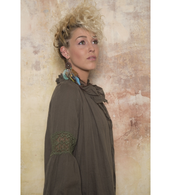 Blouse June Kaki - Collection Bohème Blouse June Kaki - Collection Bohème
