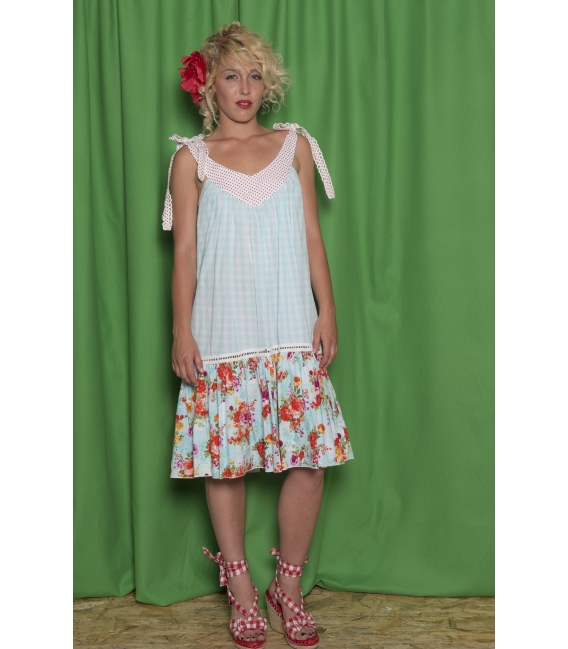robe Fraise bleu ciel - Collection A Croquer robe Fraise bleu ciel - Collection A Croquer