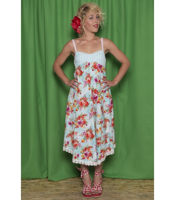 Robe Cerise bleu ciel - Collection A Croquer Robe Cerise bleu ciel - Collection A Croquer
