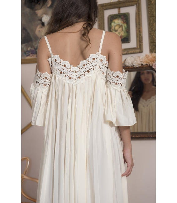 Robe longue Hortense Perle - Collection Précieuse Robe longue Hortense Perle - Collection Précieuse