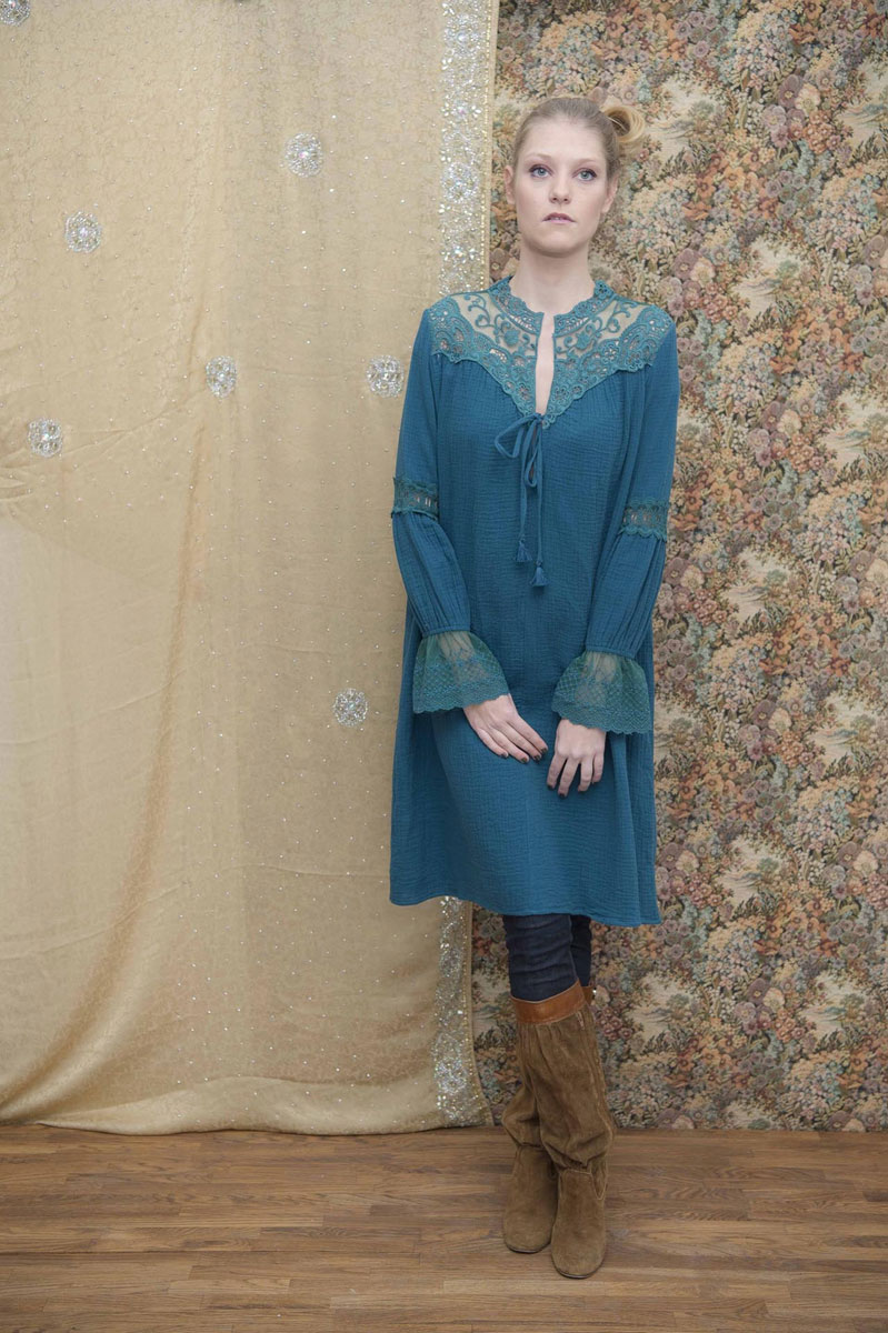 Robe Odette Pétrole - Collection Néo Rétro Robe Odette Pétrole - Collection Néo Rétro
