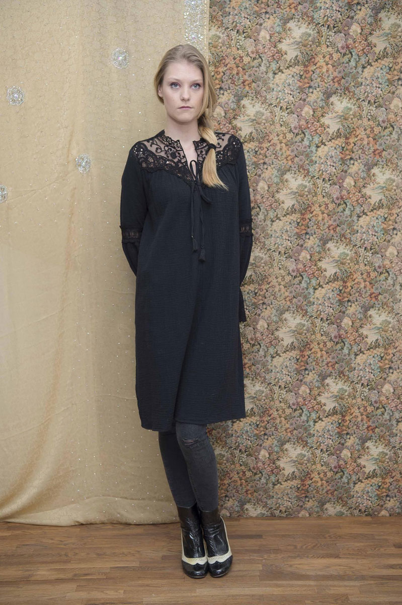 Robe Odette Charbon - Collection Néo Rétro Robe Odette Charbon - Collection Néo Rétro