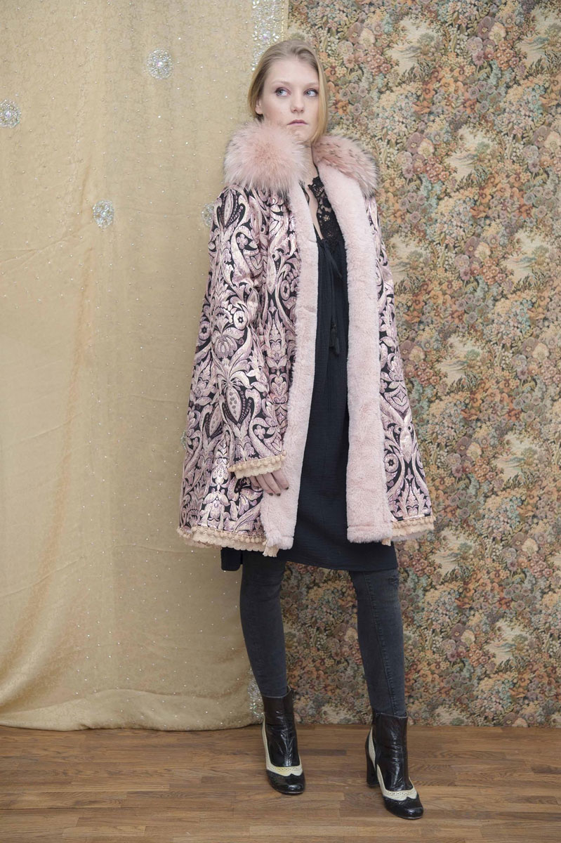 Manteau Réversible Lucette Charbon - Collection Néo Rétro Manteau Réversible Lucette Charbon - Collection Néo Rétro