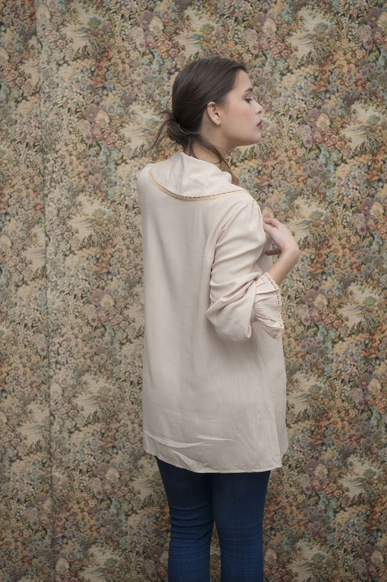 Robe Lili Beige Pêche - Collection Effeuillage Robe Lili Beige Pêche - Collection Effeuillage