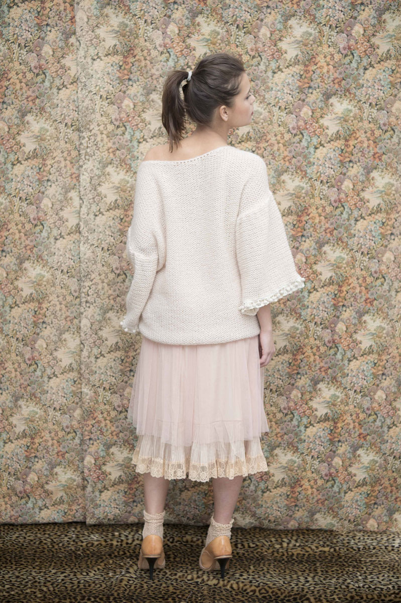 Jupon Candy Beige Pêche - Collection Effeuillage Jupon Candy Beige Pêche - Collection Effeuillage