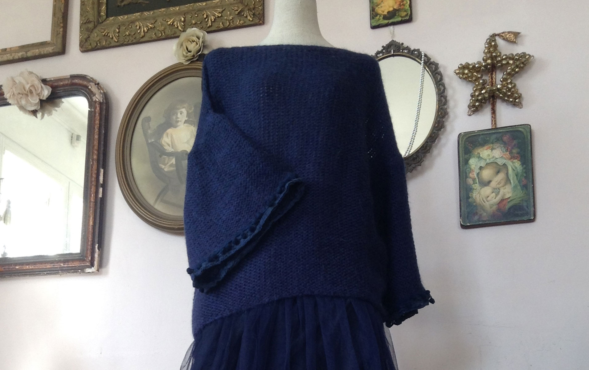 Pull Sweety Bleu Nuit - Collection Maille