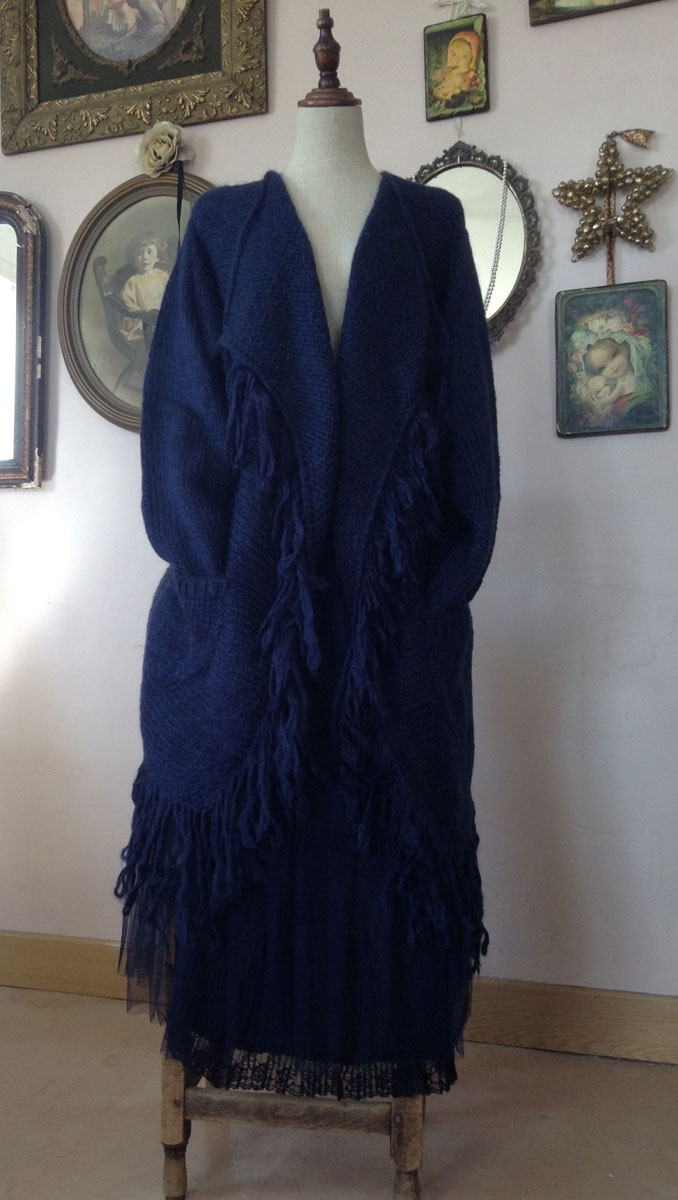Gilet Cosy Bleu Nuit - Collection Maille Gilet Cosy Bleu Nuit - Collection Maille
