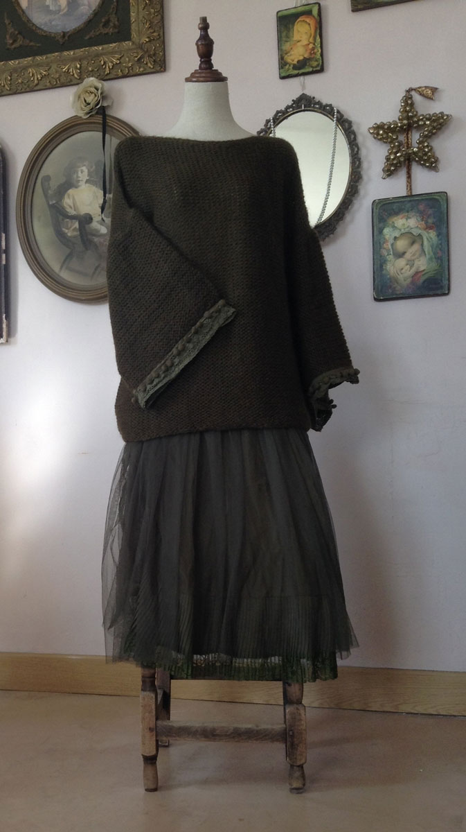 Pull Sweety Kaki - Collection Maille Pull Sweety Kaki - Collection Maille