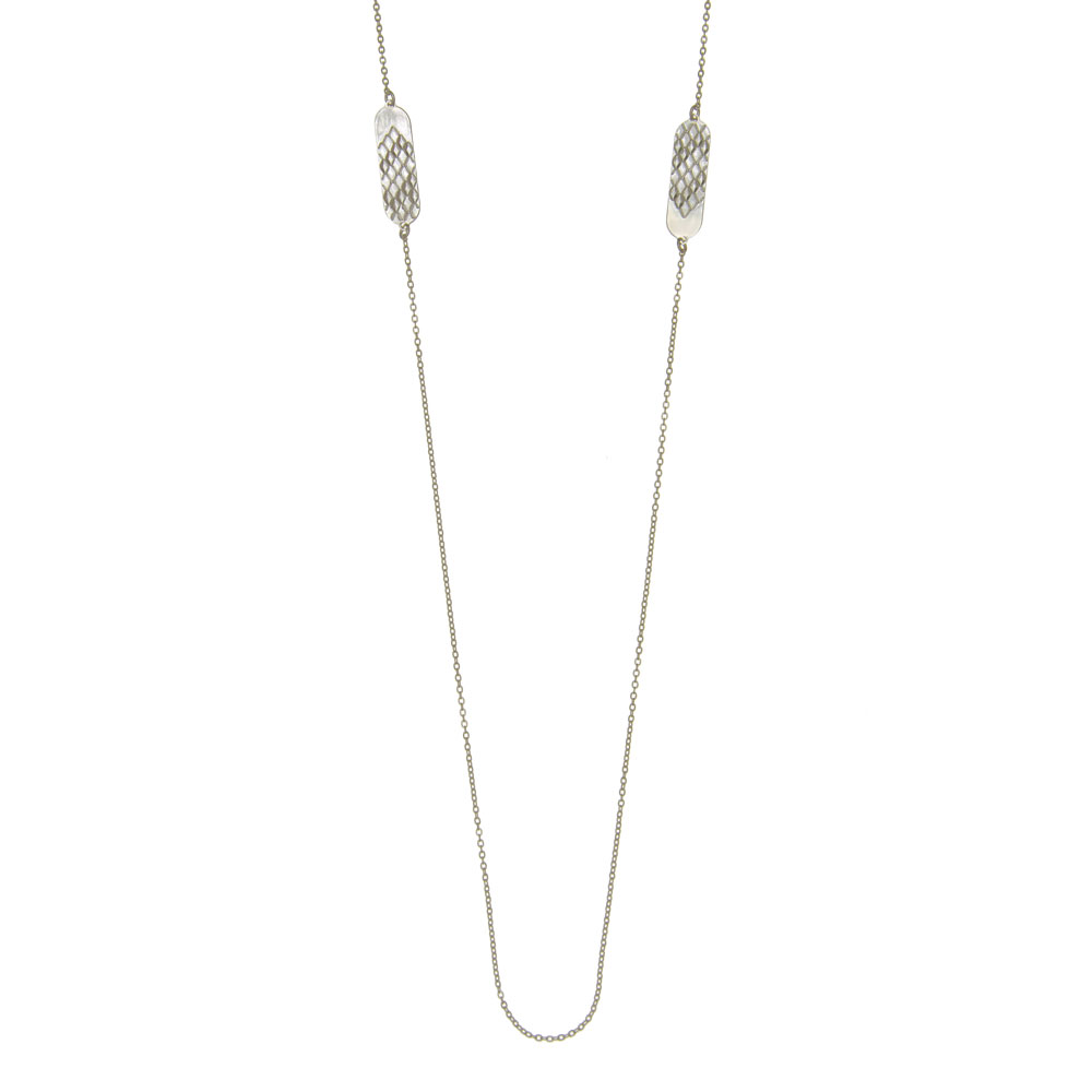 sautoir signature plaqu argent