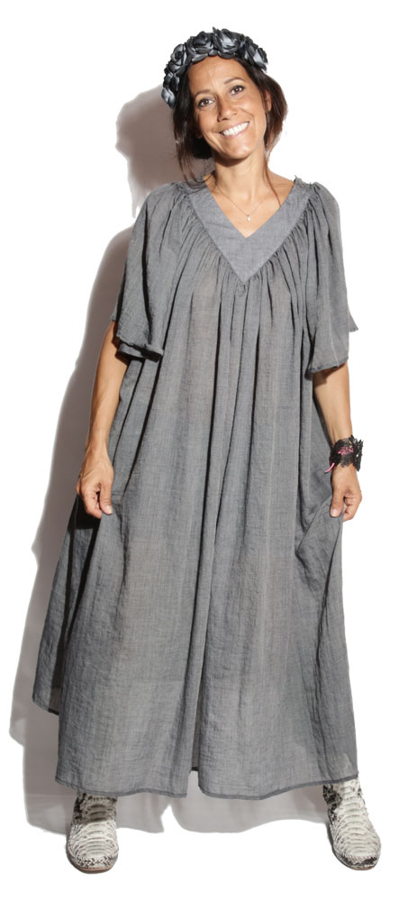 Robe mi-longue Bobo Anthracite - Boheme Robe mi-longue Bobo Anthracite - Boheme