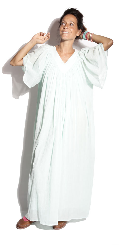 Robe mi-longue Bobo Vert d'O - Boheme Robe mi-longue Bobo Vert d'O - Boheme