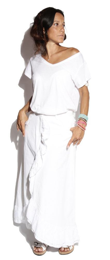 Jupe longue Catarina White - Texane Jupe longue Catarina White - Texane