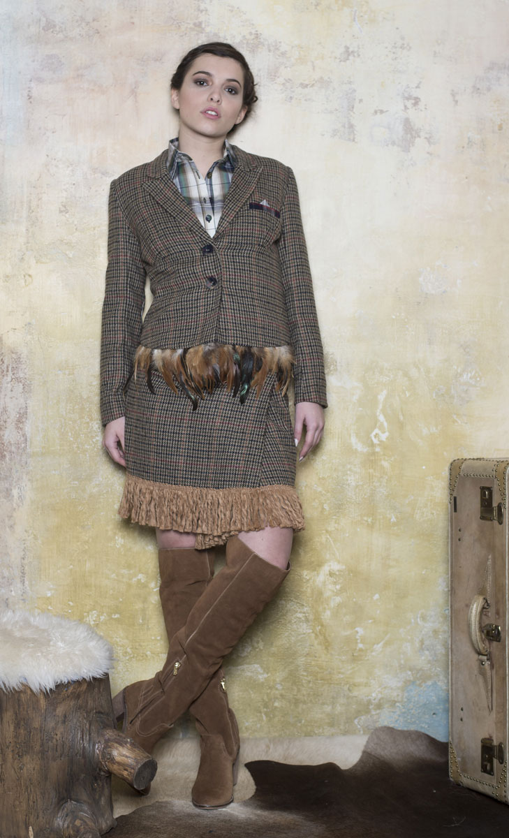 Veste Courtney Kaki Tartan - Collection Country Veste Courtney Kaki Tartan - Collection Country