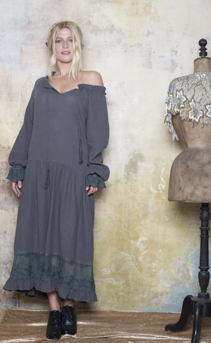 Robe Eglantine Grey - Collection Bohemian Vintage Robe Eglantine Grey - Collection Bohemian Vintage