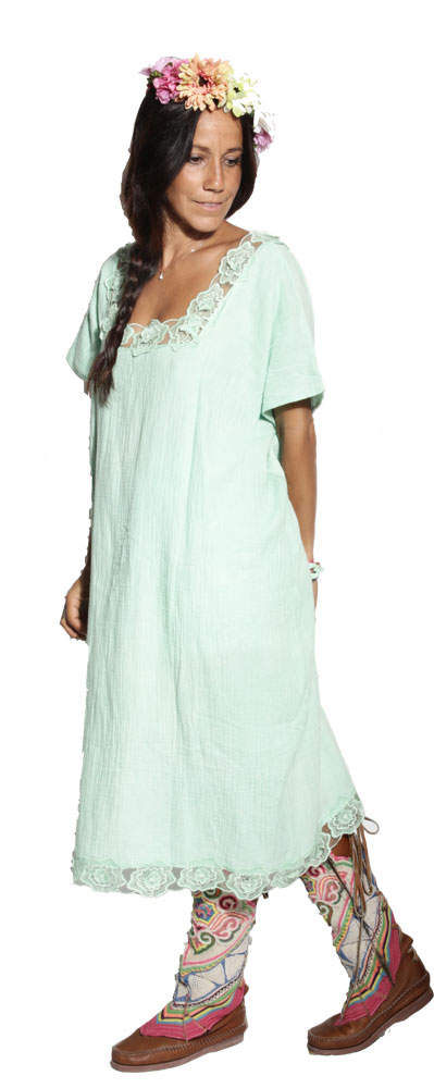 Robe Frida Vert d'O - Mexicaine Robe Frida Vert d'O - Mexicaine