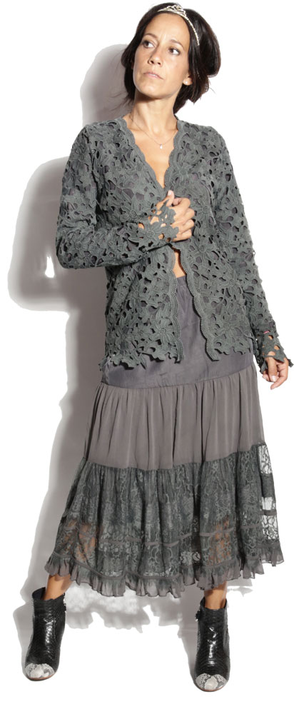 Jupe Grace Anthracite - Princesse Eternelle Jupe Grace Anthracite - Princesse Eternelle