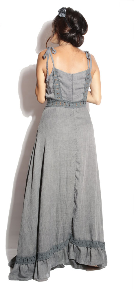 Robe longue Gypsy Anthracite - Boheme Robe longue Gypsy Anthracite - Boheme