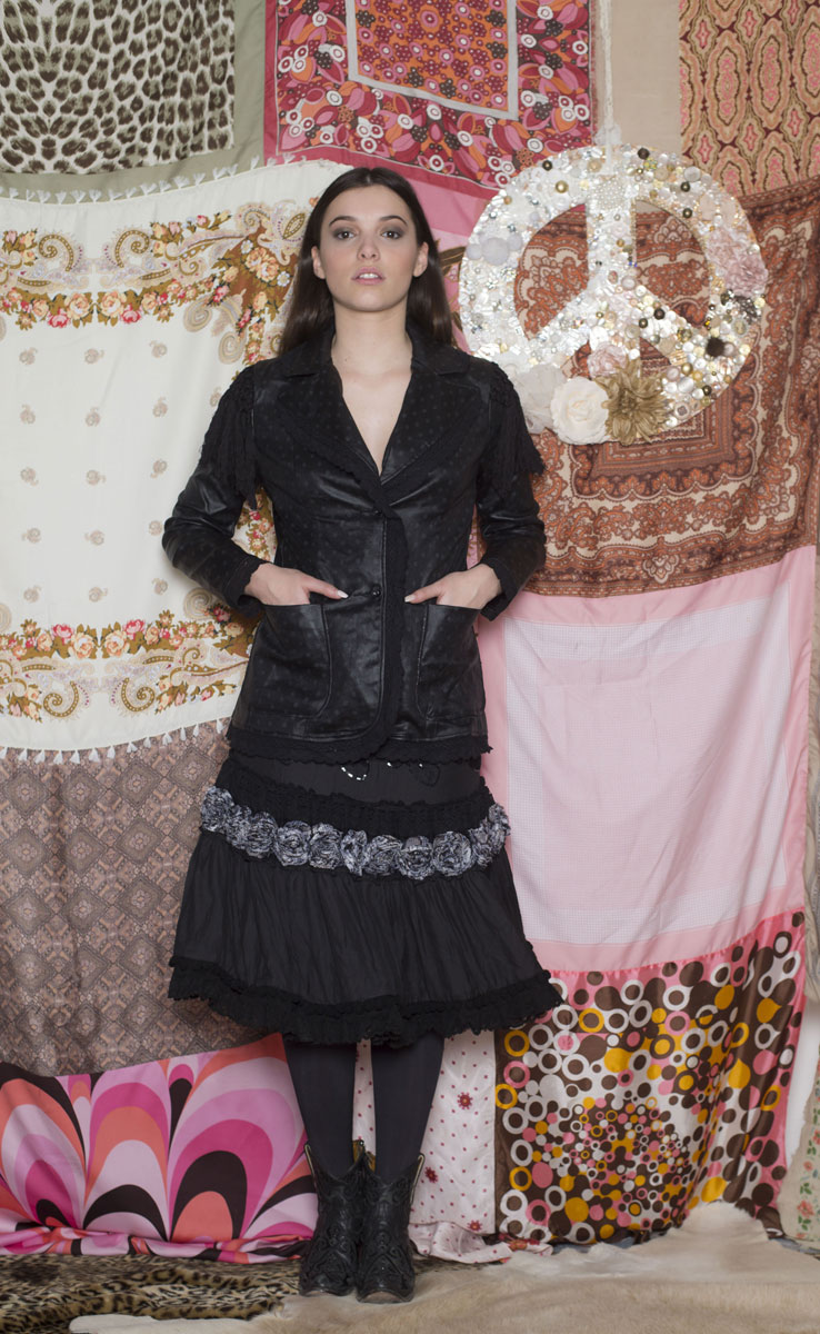 Jupon Ina Black - Collection Gypset Jupon Ina Black - Collection Gypset