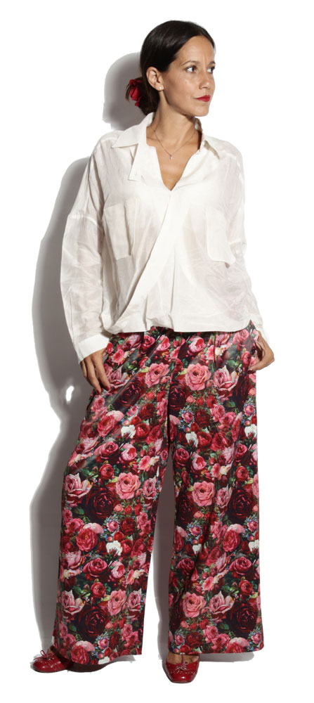 Pantalon Jeanne Rose Flower - Power Girl Pantalon Jeanne Rose Flower - Power Girl