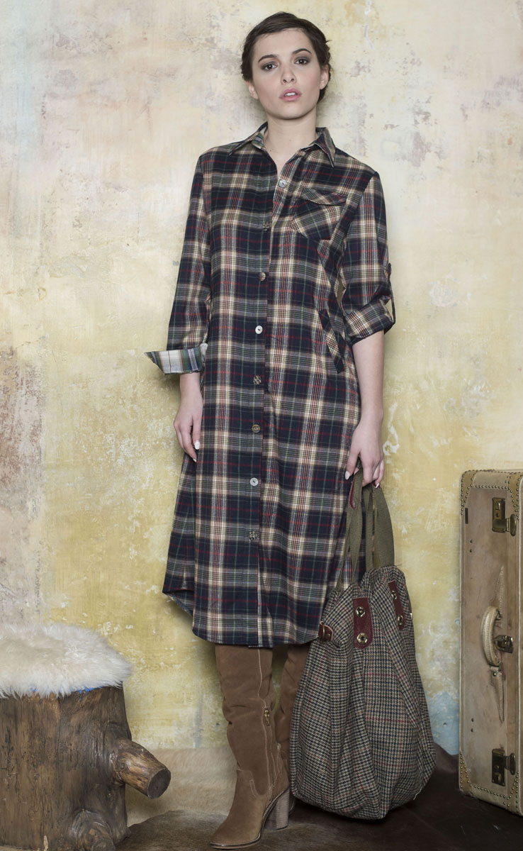 Robe Longue Jessi Kaki - Collection Country Robe Longue Jessi Kaki - Collection Country
