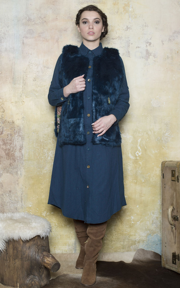 Petit Gilet Joe Curaçao - Collection Country Petit Gilet Joe Curaçao - Collection Country