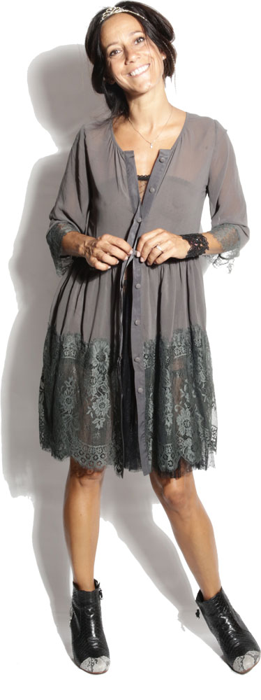 Robe Salome Anthracite - Princesse Eternelle Robe Salome Anthracite - Princesse Eternelle