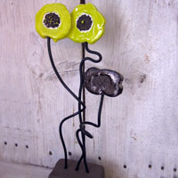 Socle fleuri