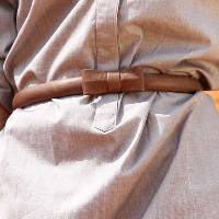 Ceinture avec noeud en cuir Butterfly