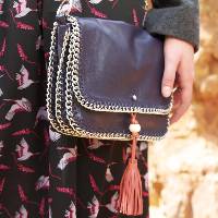 Sac-pochette Owl en cuir de mouton