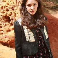 Veste courte Perregrine en drap de laine
