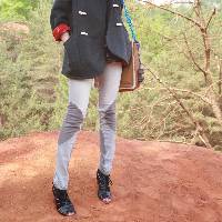 Jean Skinny en denim vieilli Skua