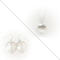 Parure Coeurs Cristal Parure Coeurs Cristal