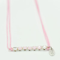 Collier bracelet multi-liens rose BR9