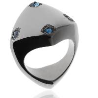 Bague Bermudes Ruth�nium Gris