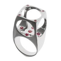 Bague Possession argent et rubis
