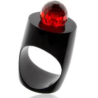 Bague Tambour Or Noir