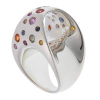 Bague Vice Versa argent et saphirs