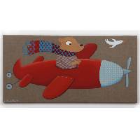 Tableau Ourson aviateur