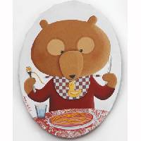 Tableau Ourson qui aime les spaghettis