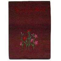 Prot�ge carnet de sant� en lin Jardin