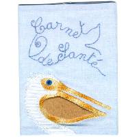 Prot�ge carnet de sant� bleu P�lican