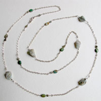 Sautoir labradorite Bilha