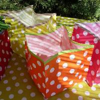 Fourre-tout en toile enduite