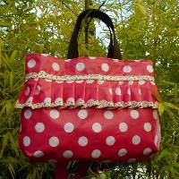 Mini bag fuschia � volant