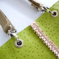 Sac Cabas Prado Autruche vert