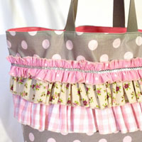 Sac cabas Le Sud gris clair