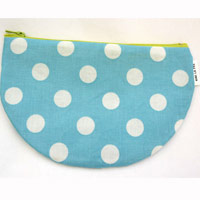 Pochette Demi lune bleue