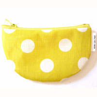 Pochette Mini demi lune jaune
